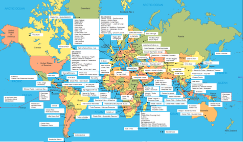 Biggles Books Locations map