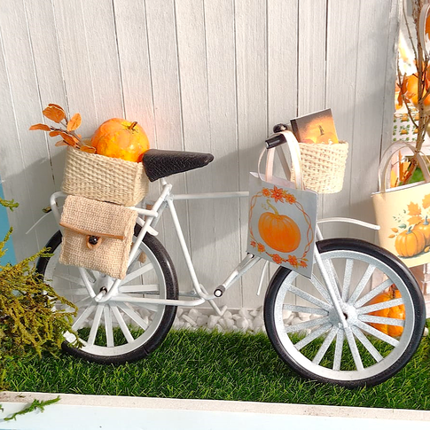 Miniatur-Fahrrad Herbstdeko
