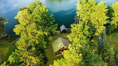 Ferienhaus Am See Mit Hund Alleinlage Blockhaus Schorfheide Am Udersee