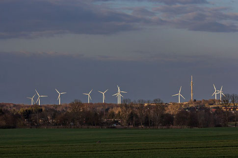 Windräder bie Pätrow