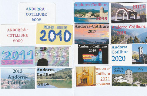 Carte d'adhérent avec tous ses timbres des différentes années de cotisation