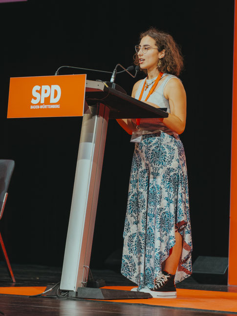 Foto: Die SPD-Landtagskandidatin Joana Stöhrer da Costa