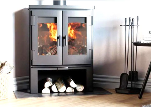 Kaminofen Holzofen mit zwei Türen Nordic Fire Björk