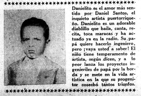 Danielito Santos Pérez, Revista Ecos de NY - 1955.