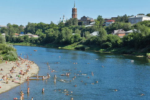 Kungur Ural Stadtzentrum Кунгур городской пляж