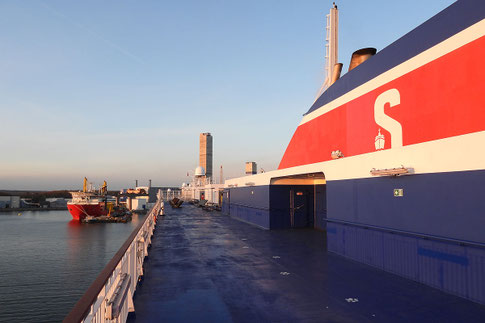 Fähre der Stena Line im Hafen von Karlskrona