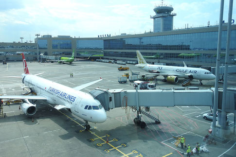 Flughafen Moskau-Domodedowo im Juni 2022