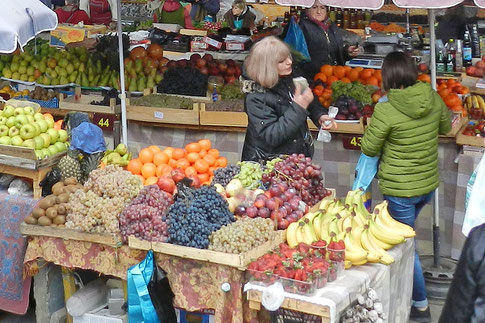 Markt Russland Obst