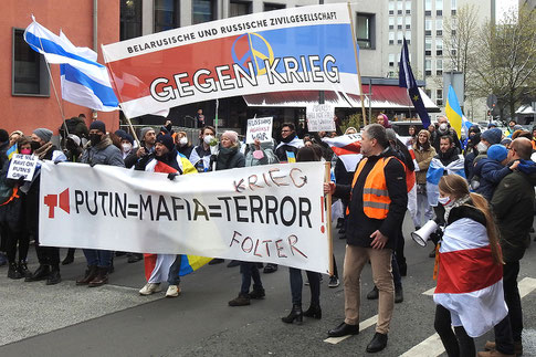 Anti-Putin-Demonstration in Frankfurt am Main