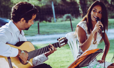 duo chanteuse et guitariste mariage sud de la france