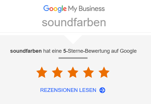 Google Bewertung soundfarben