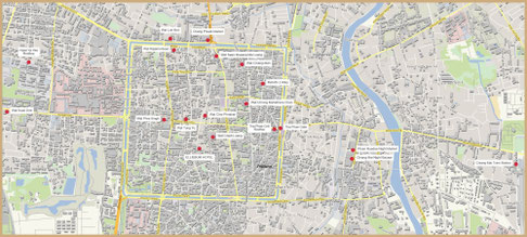 Chiang Mai, Old Town Chiang Mai, Chiang Mai Map