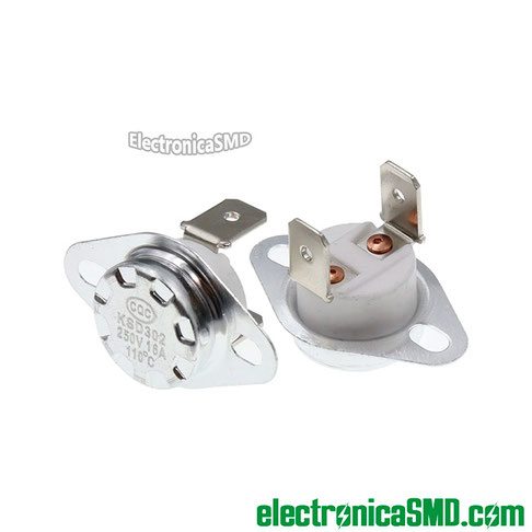 termostato bimetalico guatemala termofusible, guatemala, electronica, electronico, termostato KSD302 16A