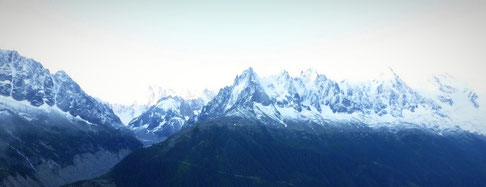 Vue sur les grandes Jorasses