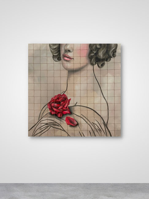 PORTRAIT OF A WOMAN WITH A ROSE, 2025