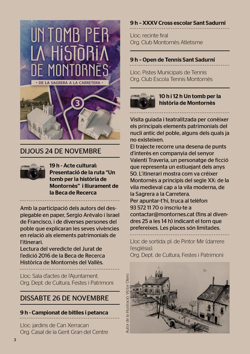 Programa de las Festes de Tardor de Montornès del Vallès