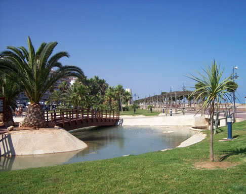 parc le long de la digue