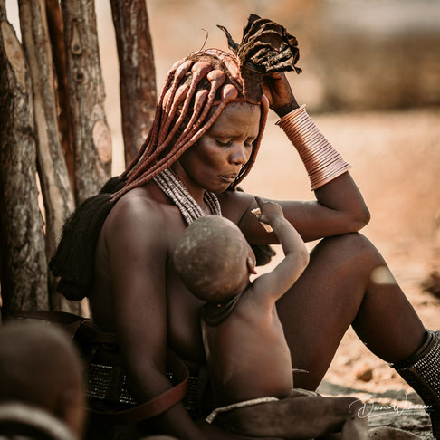 himba mutter epupa kaokoveld namibia