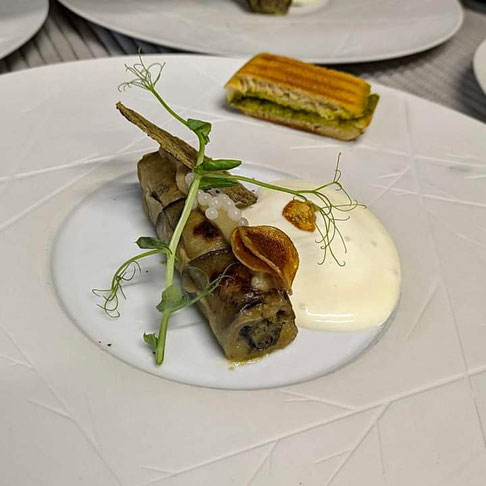 Terre Pesto ail des ours jus de viandes à la sauge