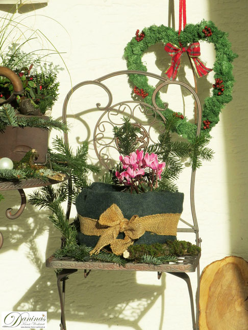 Weihnachtsdeko Aussen Selber Machen Daninas Kunst Werkstatt