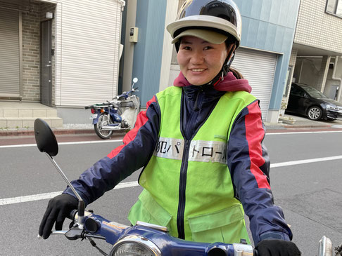 バイクの運転にもだいぶ慣れました！！
