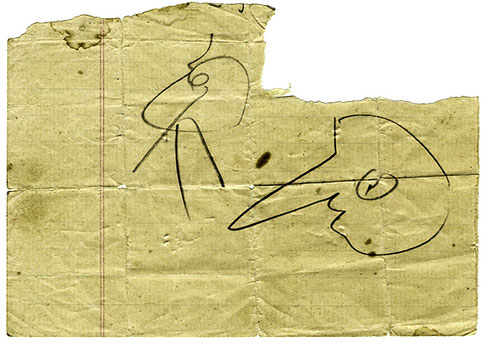 Drawing of Mansari by Baba