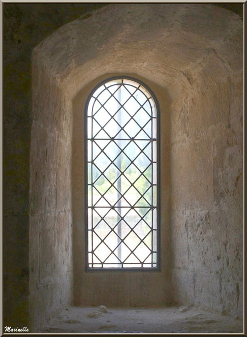 Fenêtre depuis l'intérieur de la Salle des Moines de l'abbaye de Silvacane, Vallée de la Basse Durance (13)