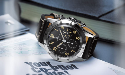 Armbanduhren und Chronographen | Armbanduhren und Chronographen von Breitling / Breitling SA / DIE BREITLING AVI REF. 765 1953 RE-EDITION / IHR CO-PILOT FÜRS LEBEN