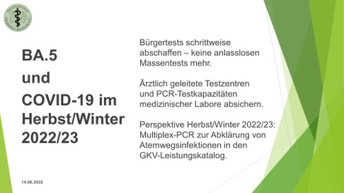 Die Coronavirus-Testverordnung muss die richtigen Weichen stellen, denn die BA.5-Welle rollt bereits und der Bundesgesundheitsminister warnt vor einem dritten COVID-19-Herbst