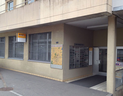 Die 2015 geschlossene Poststelle Wolfhausen (Bild: buebikernews)