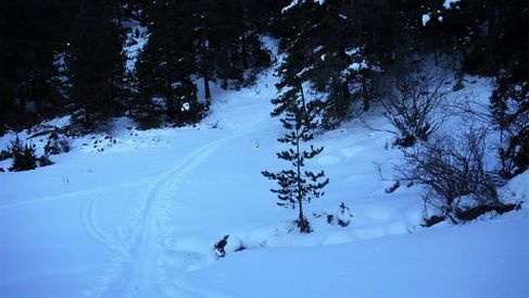 Vistes de la ruta de raquetes fins a la Tosa d'Alp