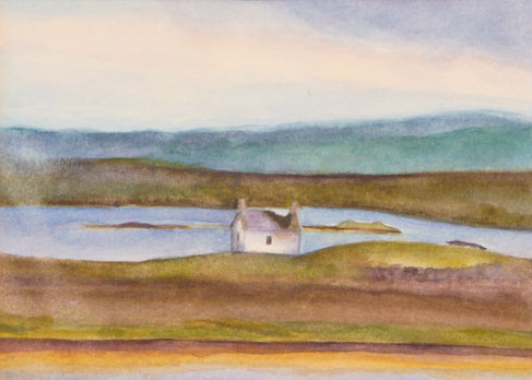 A little ruin (Isle of Lewis) 26.5cmx32.5cm (sold)