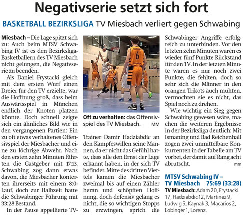 Bericht im Miesbacher Merkur am 18. Februar 2025 - Zum Vergrößern klicken