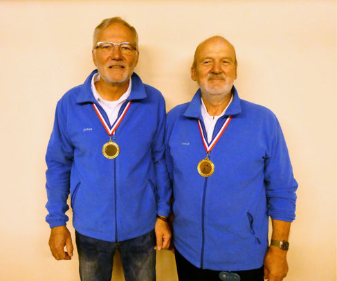 Vereinsmeister Doublette 2019 - Jochen Hess + Hinrich Lesch