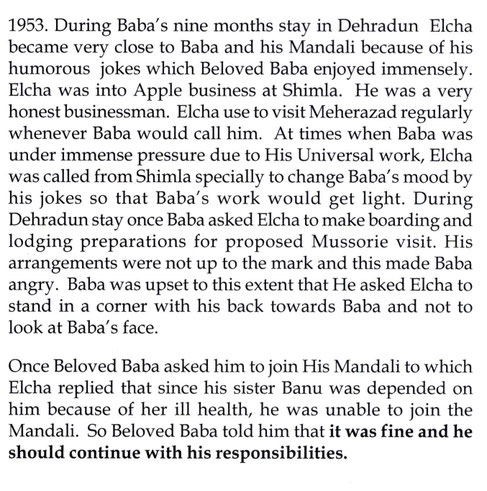 Courtesy of "Memorable Moments with Meher Baba " by Faroukh Bastani - p.68-69
