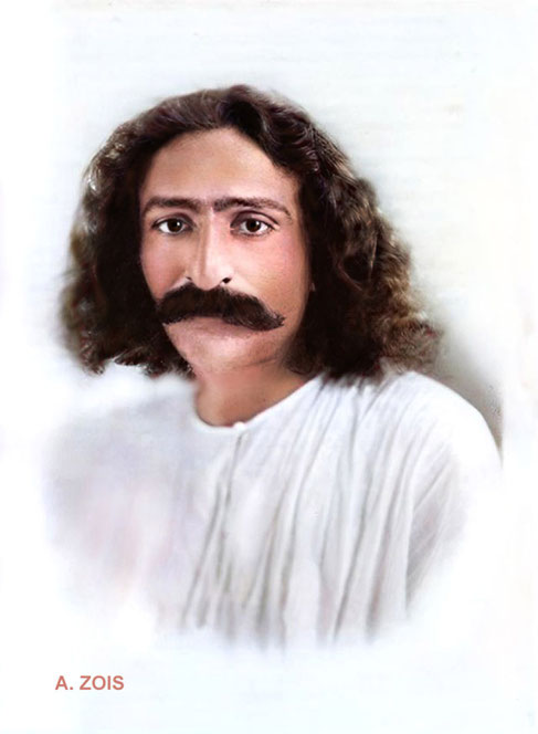 1929 : MEHER BABA. Image rendition by Anthony Zois.