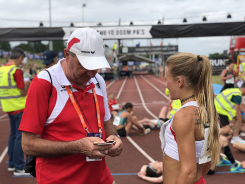 Julia Mayer Dsg wien Karl Sander Trainer laufen Läuferin Österreich beste jahresbeste Jahresbestleistung Geschichte ölv