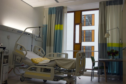 2-Bett-Zimmer im Krankenhaus - Keine Gesundheitsprüfung