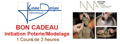 bon cadeau cours de poterie Hyères