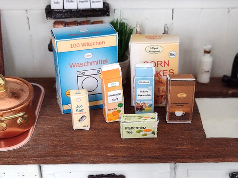 Miniatur-Verpackungen basteln