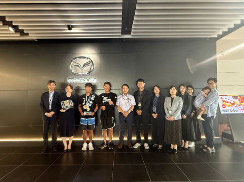 先月ユーロツアー帰国後にMAZDA本社へ凱旋報告へ、