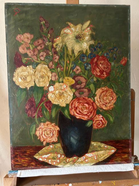 Restaurierung eines Stileben Atelier Aufwind in Freienried