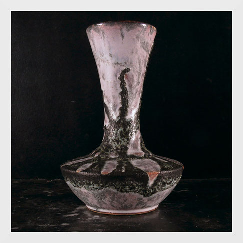 deco atypique - vase surrealiste vintage en ceramique 1950s par bruno dose