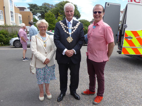 Mayor Robert Lawson with his wife and our music director.