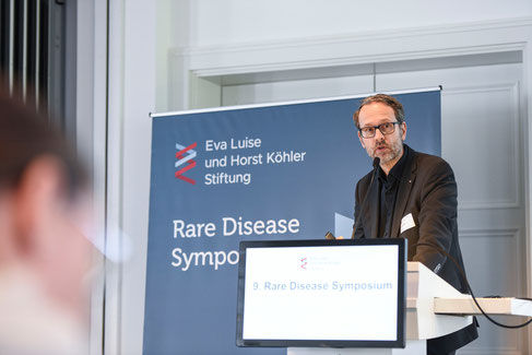 Frank Stehr beim Rare Disease Symposium am 20. Juni 2025 in Berlin. © Eva Luise und Horst Köhler Stiftung 