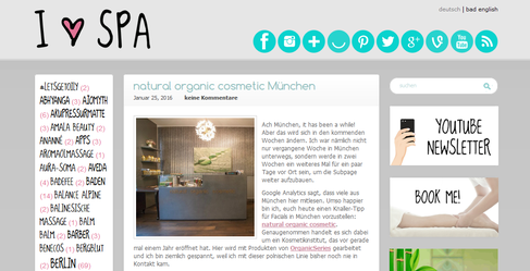 Kosmetikstudio Kosmetiksalon natural organic cosmetic Naturkosmetik