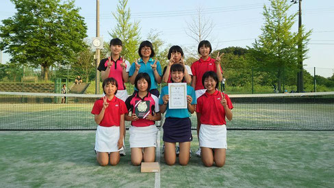 女子準優勝 千田中学校