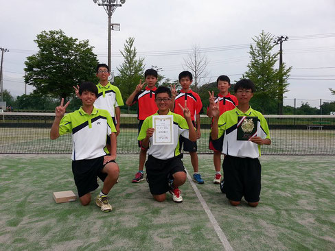 男子準優勝 見附西中学校