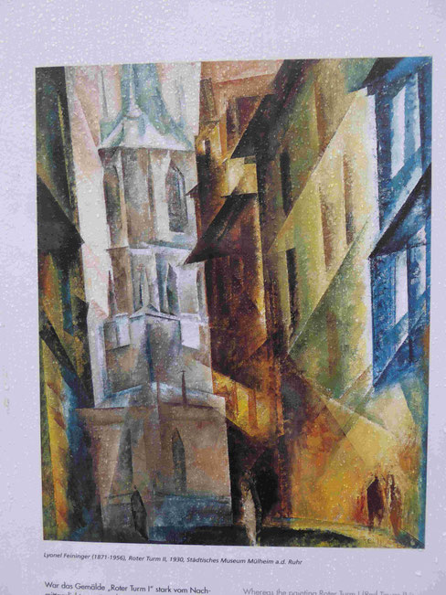 Roter Turm, Bild von Lyonel Feininger, Foto: Weil