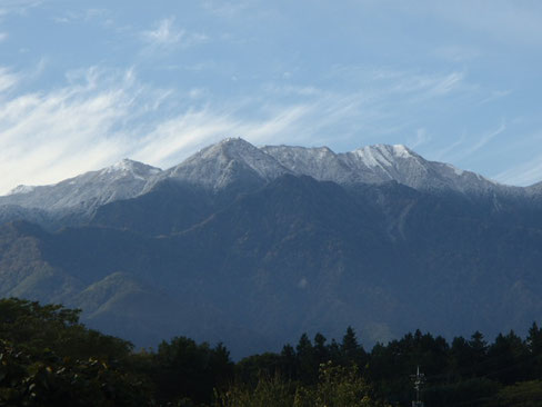 鳳凰山　雪化粧